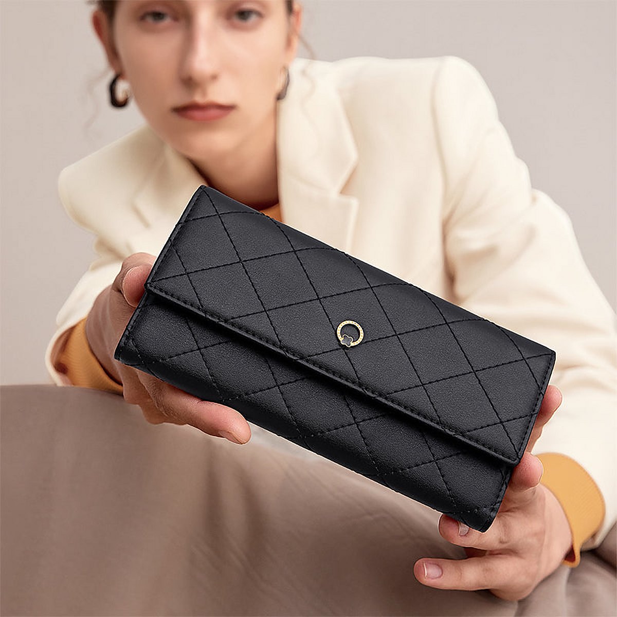 Juno Leather Long Wallet – view 1
