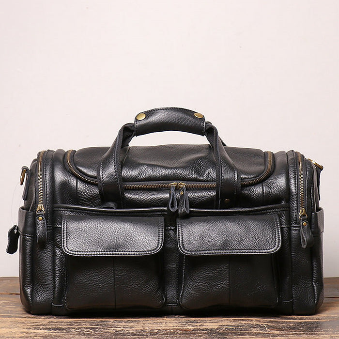 Ludlow Nubuck Leather Weekender – view 1