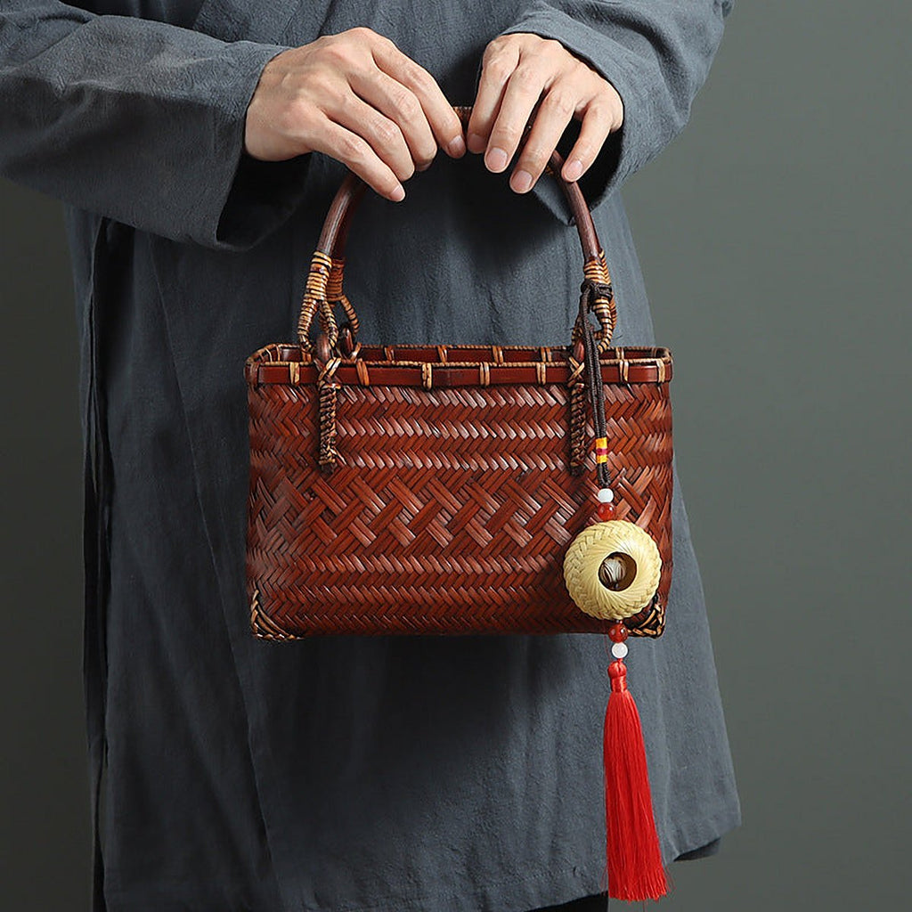 Hakone Handmade Bamboo Basket Bag – view 1