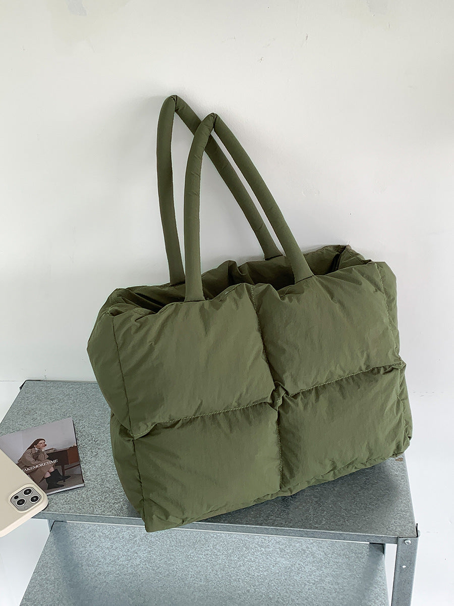 Una Puffer Nylon Tote Bag – view 6