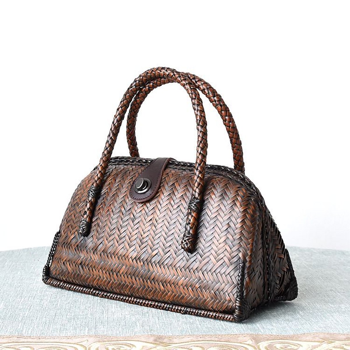 Kinsale Woven Cowhide Travel Backpack – view 5