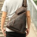 Hardwick Men's Leather Chest Bag – view 1