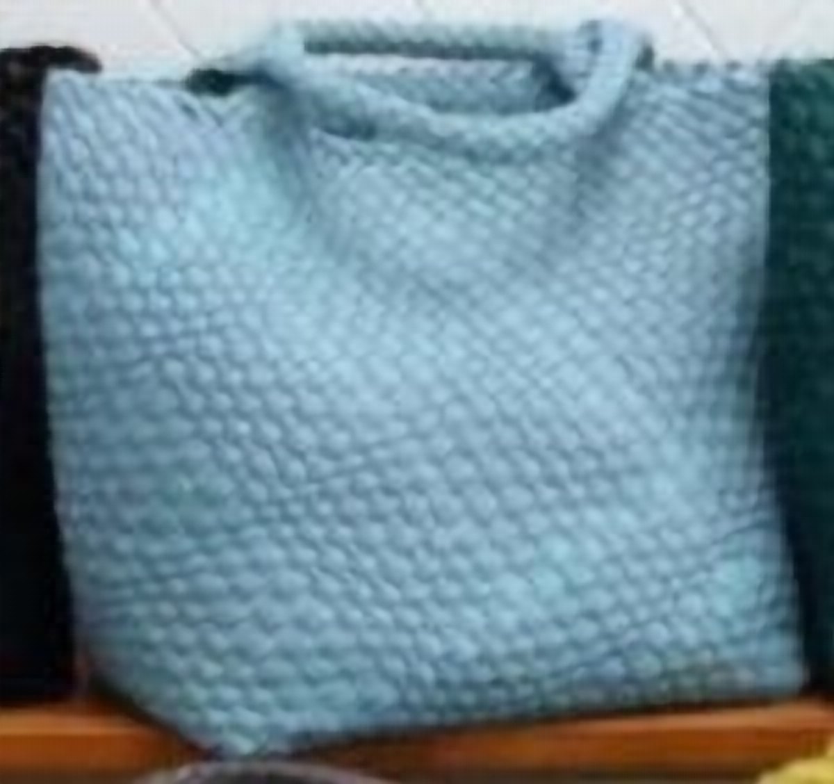 Lido Woven Vegan Leather Underarm Tote – view 5