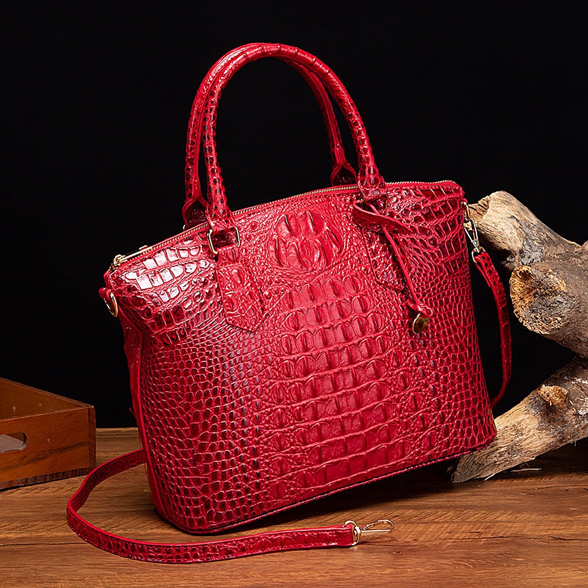 Rialto Croc-Effect Vegan Leather Crossbody Bag – view 37