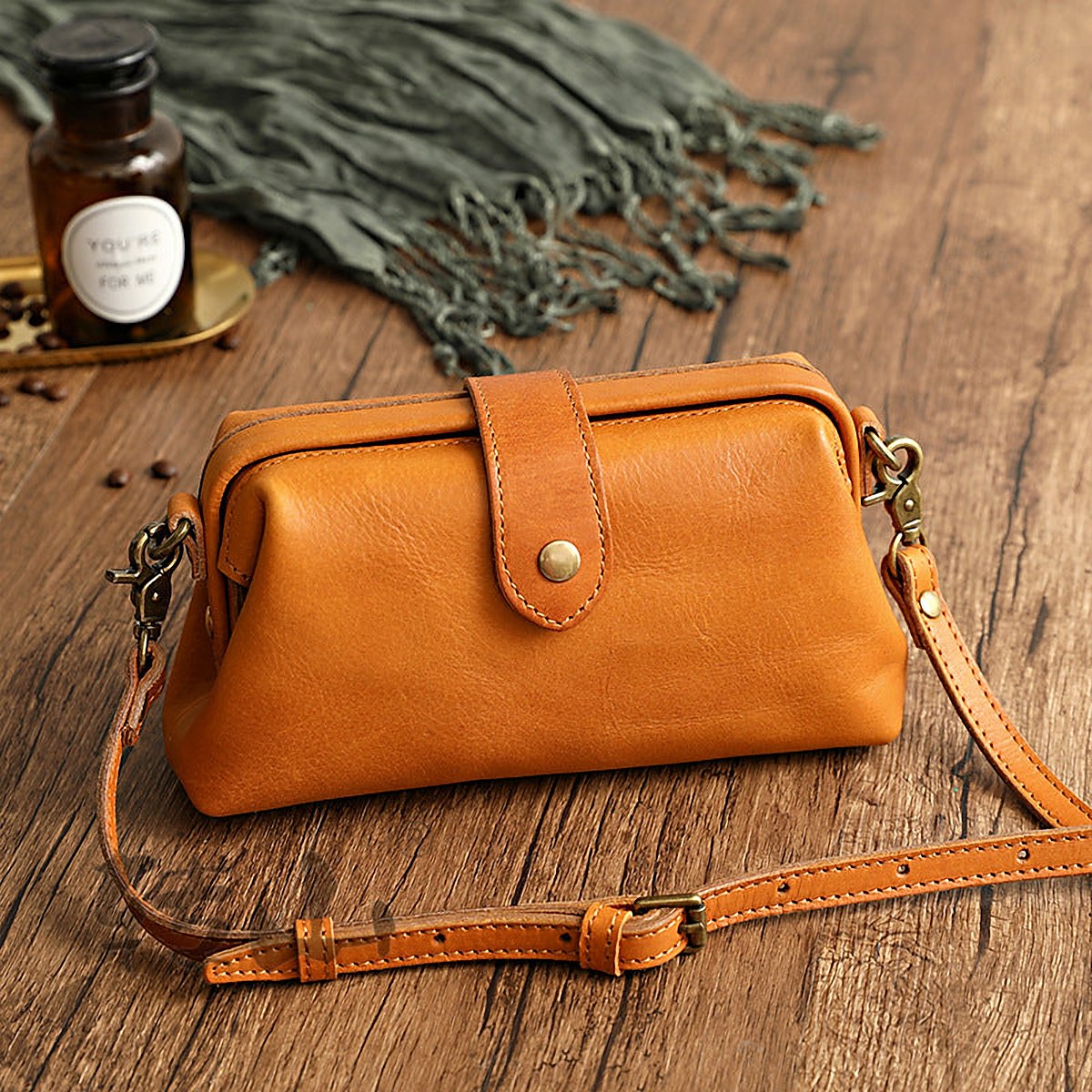 Medina Leather Mini Shoulder Bag – view 11