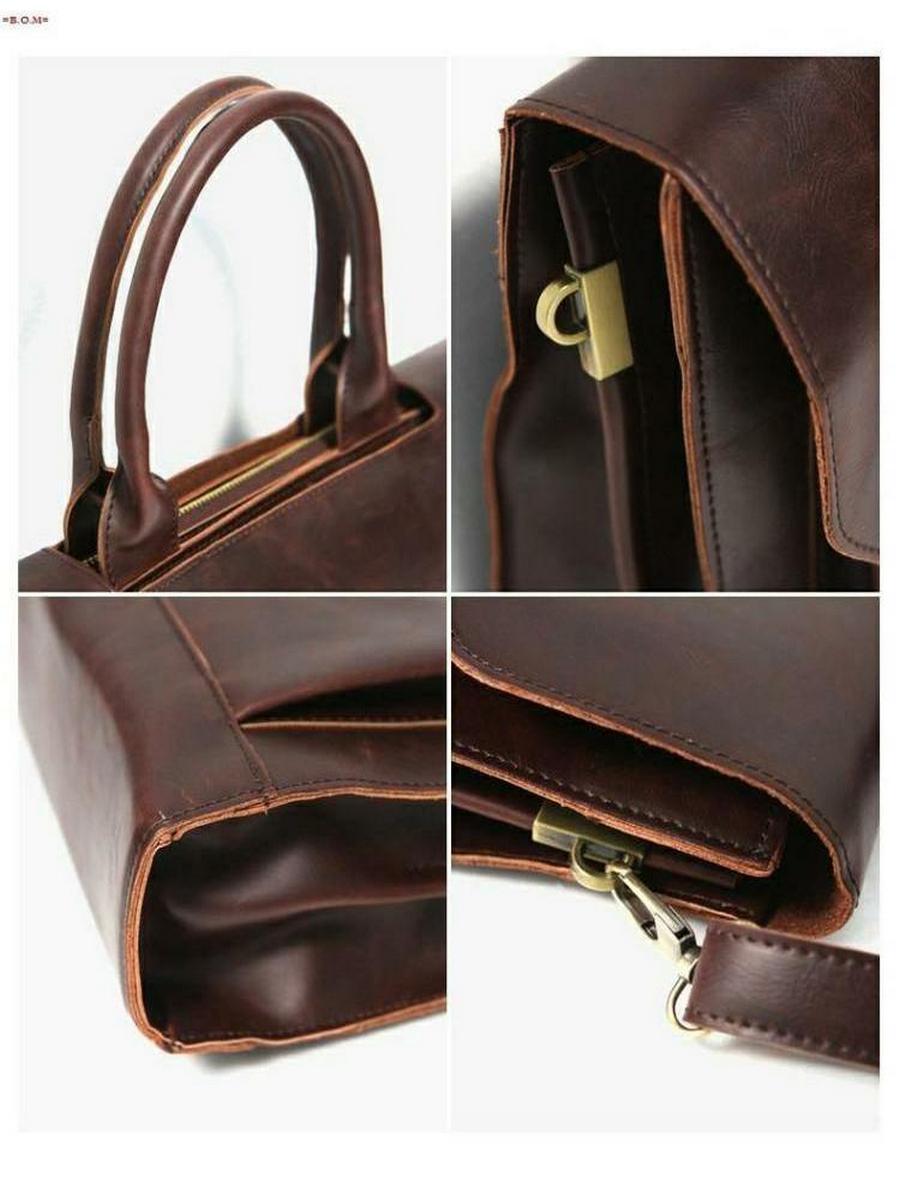 Logan Vegan Leather Laptop Messenger Bag – view 2