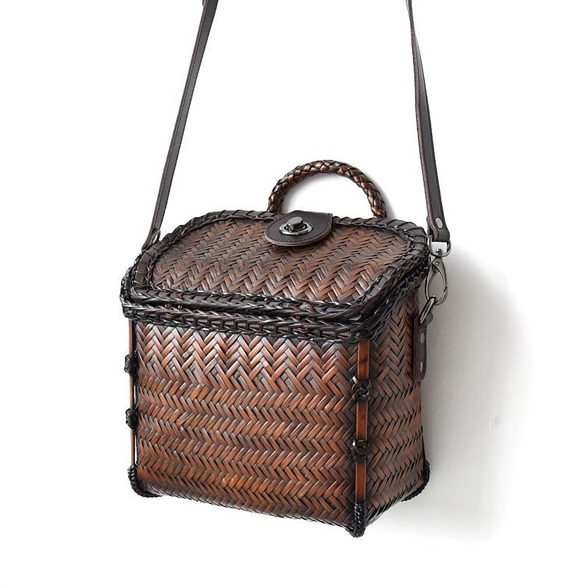 Kinsale Woven Cowhide Travel Backpack – view 4