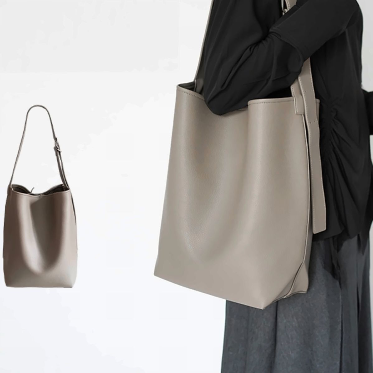 Haven Pebbled Bucket Bag – view 2