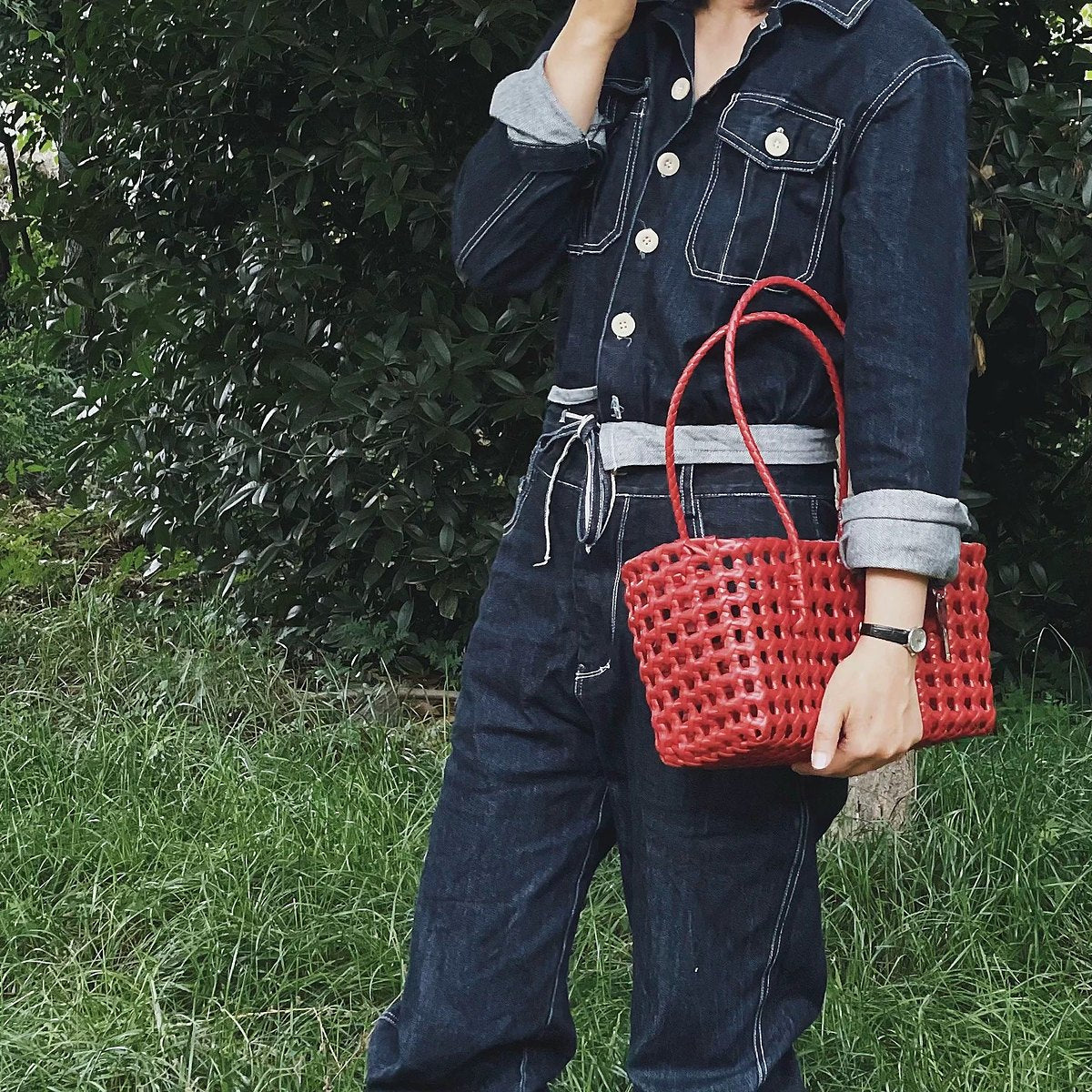 Juliette Openwork Woven Straw Tote – view 7