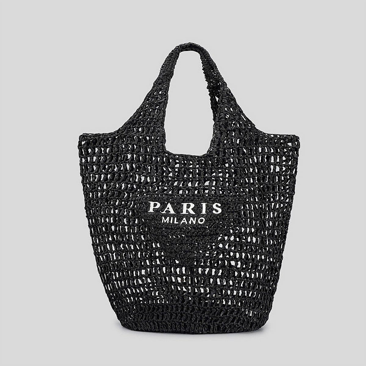 Ischia Hollow-Woven Cotton Linen Tote – view 4