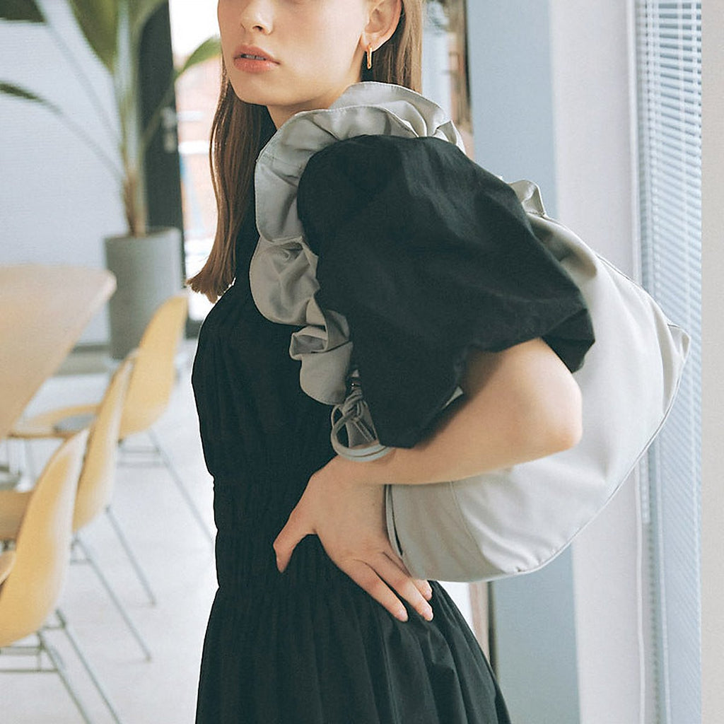 Yara Pleated Cotton Shoulder Bag – view 2