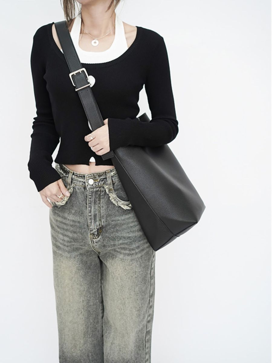 Haven Pebbled Bucket Bag – view 6