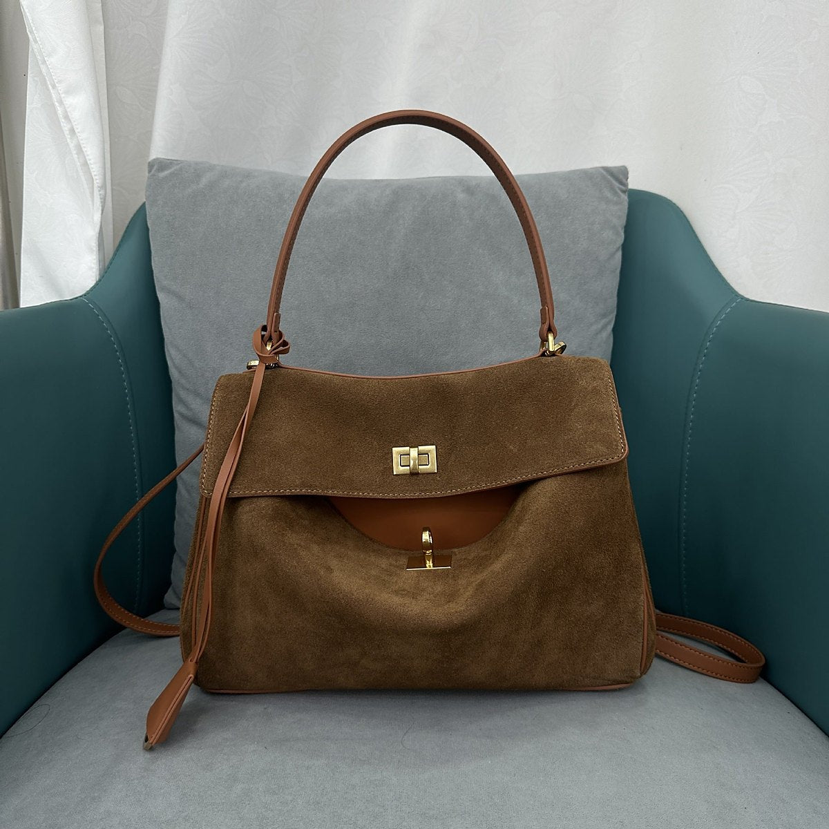 Vira Woven Leather Underarm Bag – view 6
