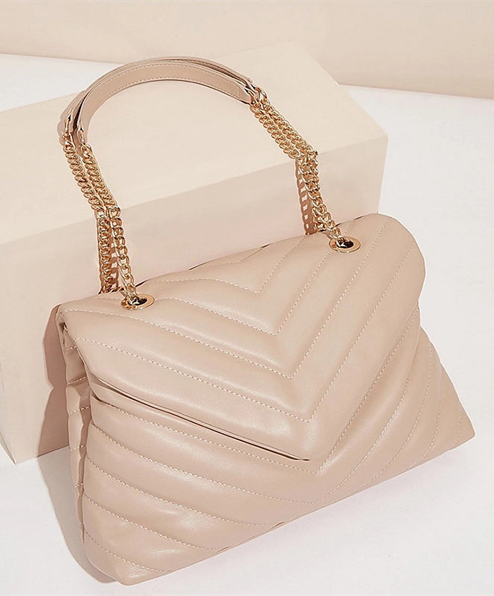 Gemma Quilted Chain Shoulder Bag – view 8