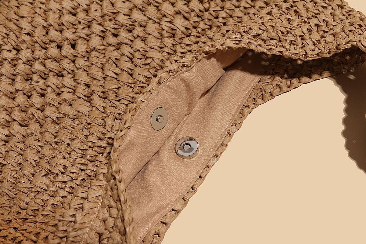 Tivoli Tasselled Straw Bucket Bag – view 3