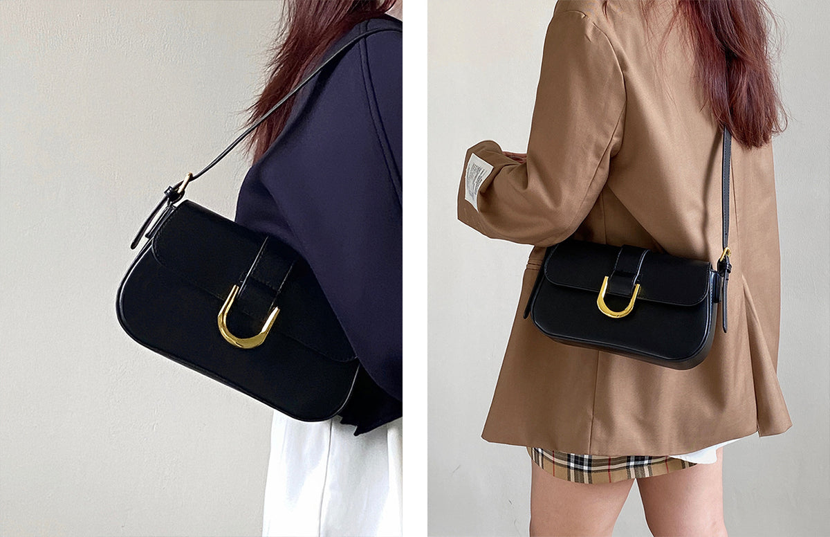 Quinn Patent Leather Shoulder Bag – view 5