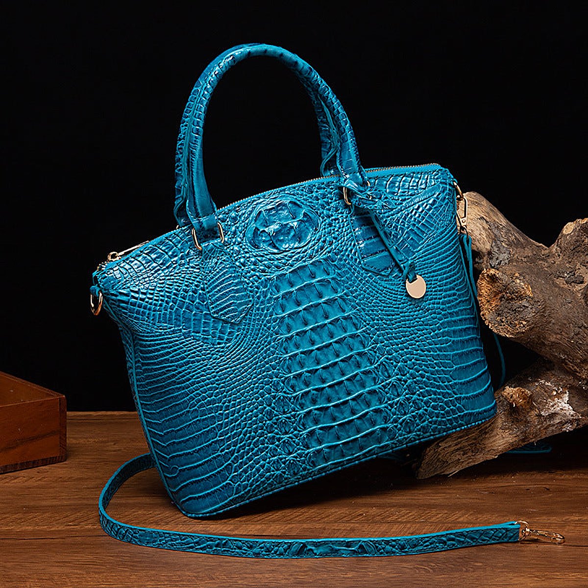 Rialto Croc-Effect Vegan Leather Crossbody Bag – view 31