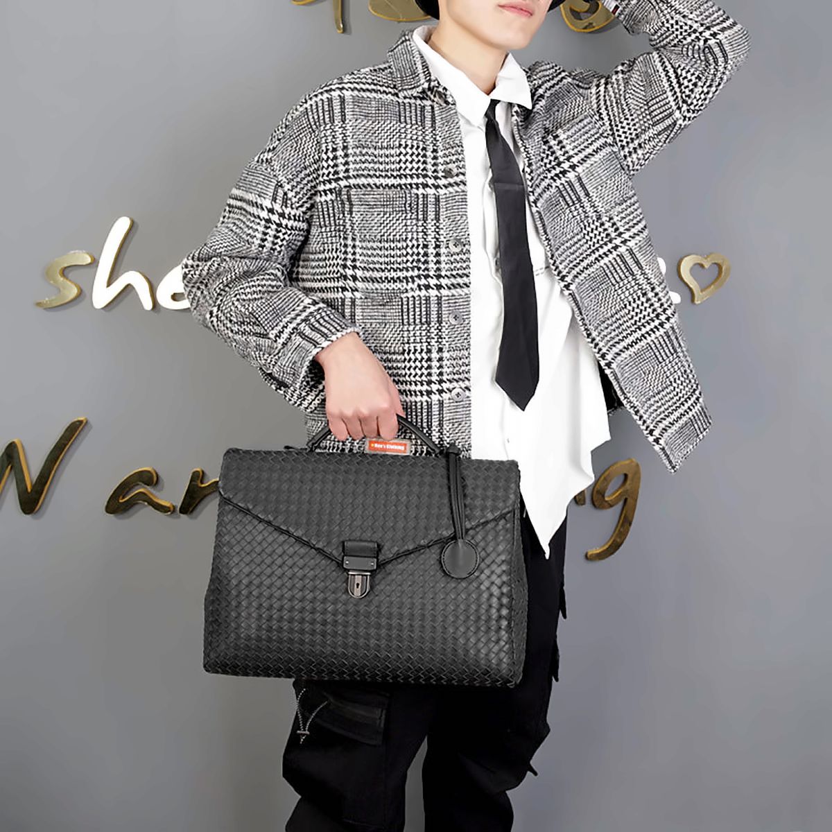 Wexford Men's Woven Flap Bag – view 2