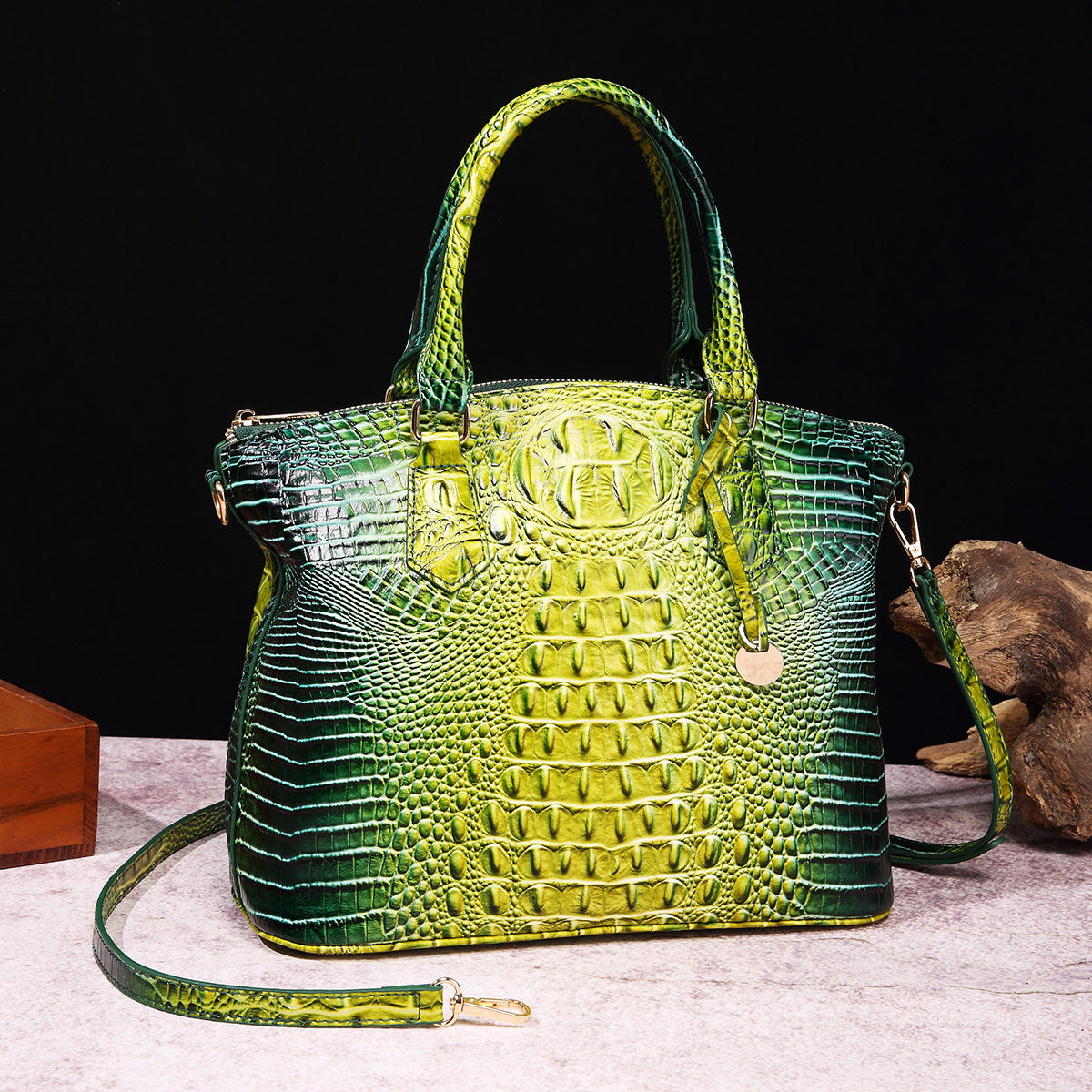 Rialto Croc-Effect Vegan Leather Crossbody Bag – view 24