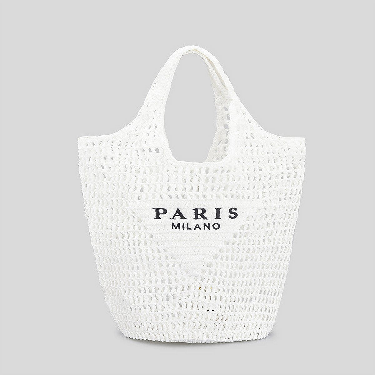Ischia Hollow-Woven Cotton Linen Tote – view 3