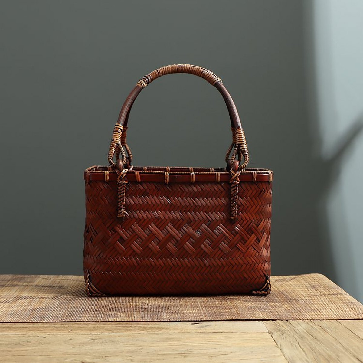 Hakone Handmade Bamboo Basket Bag – view 4