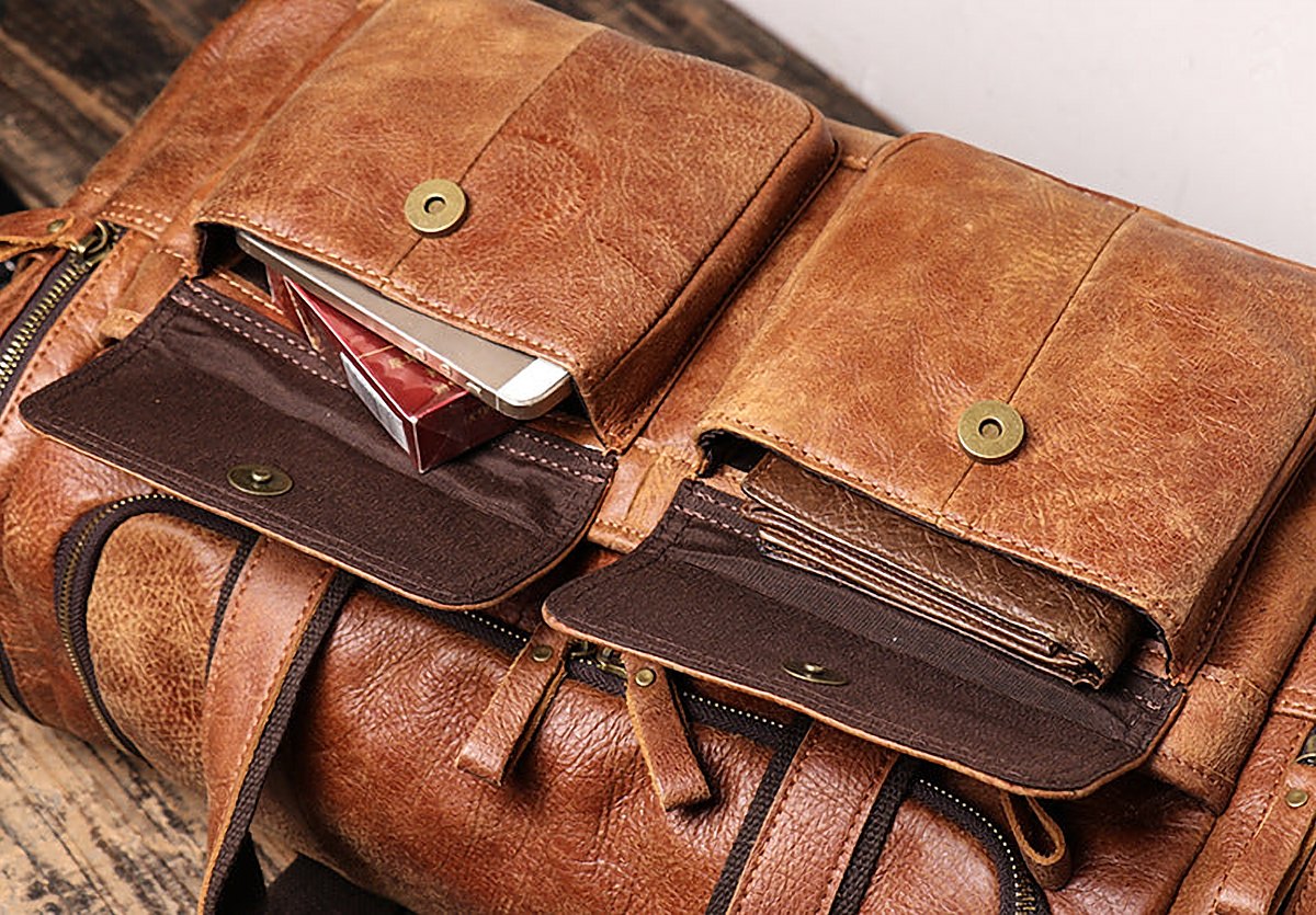 Ludlow Nubuck Leather Weekender – view 5