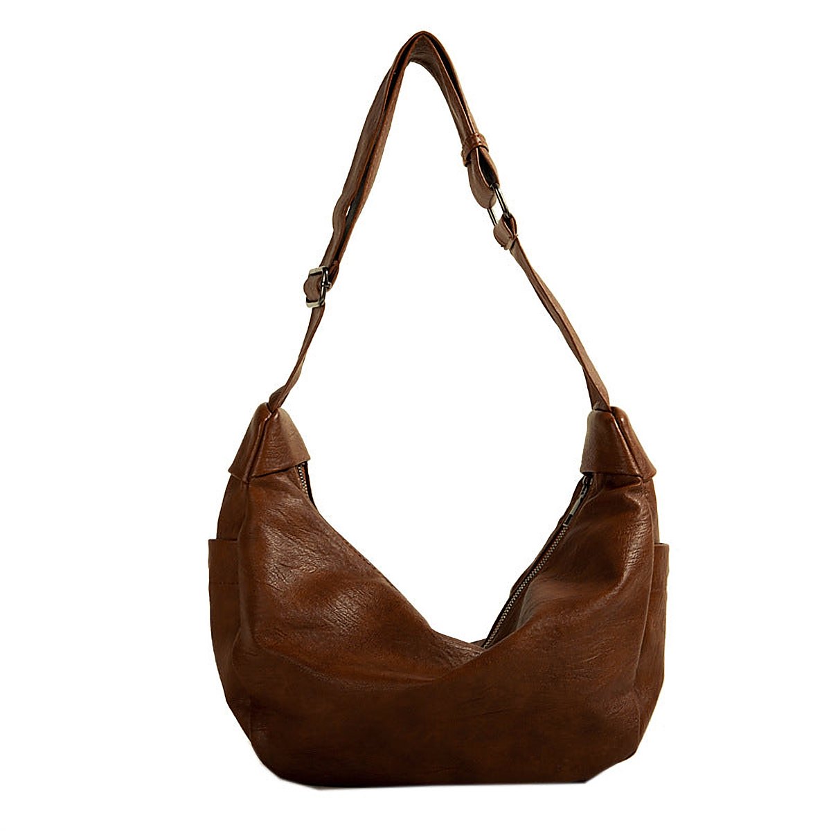 Raya Slouchy Vegan Leather Underarm Bag – view 4