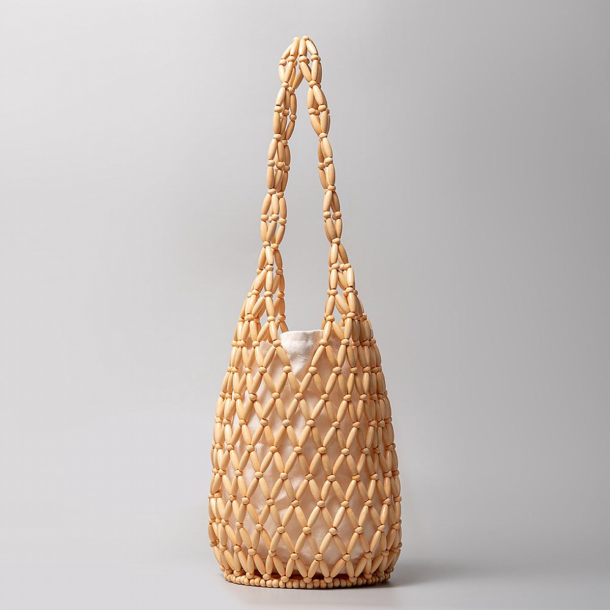 Wisteria Beaded Wood Cylinder Bag – view 7