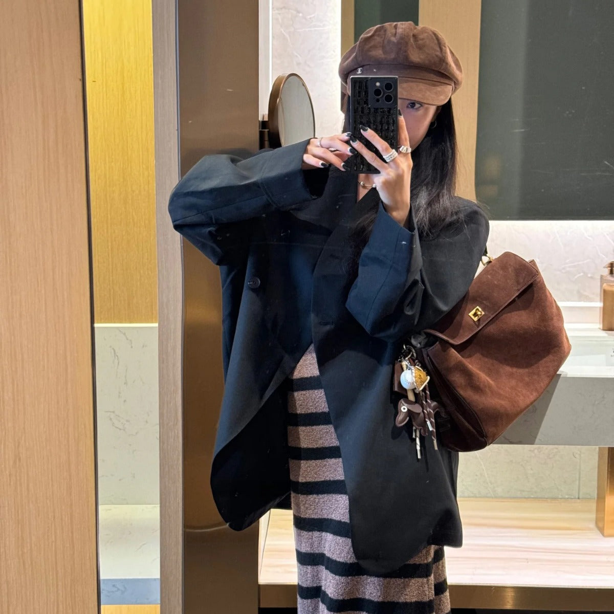 Vira Woven Leather Underarm Bag – view 2