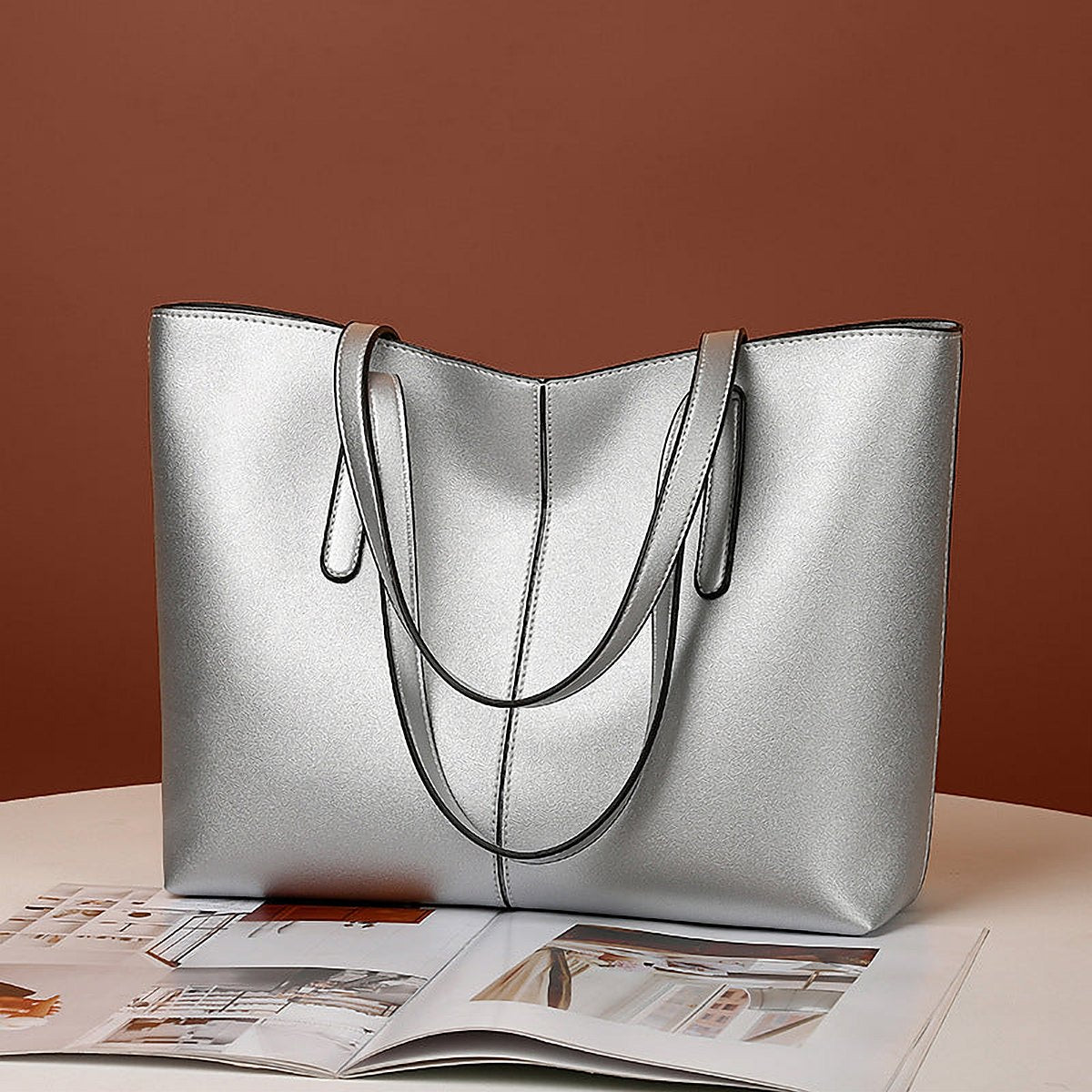 Verona Vegan Leather Shoulder Bag – view 5