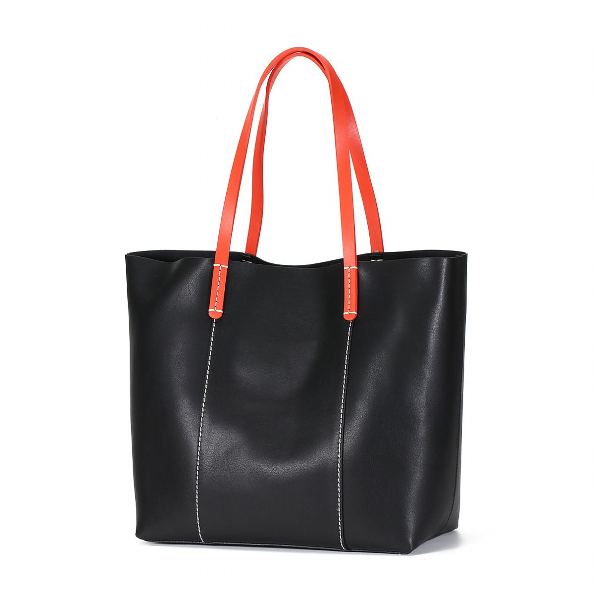 Nadia Contrast Leather Top Handle Bag – view 4