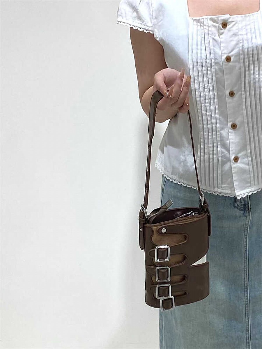 Ursa Vegan Leather Bucket Bag – view 4