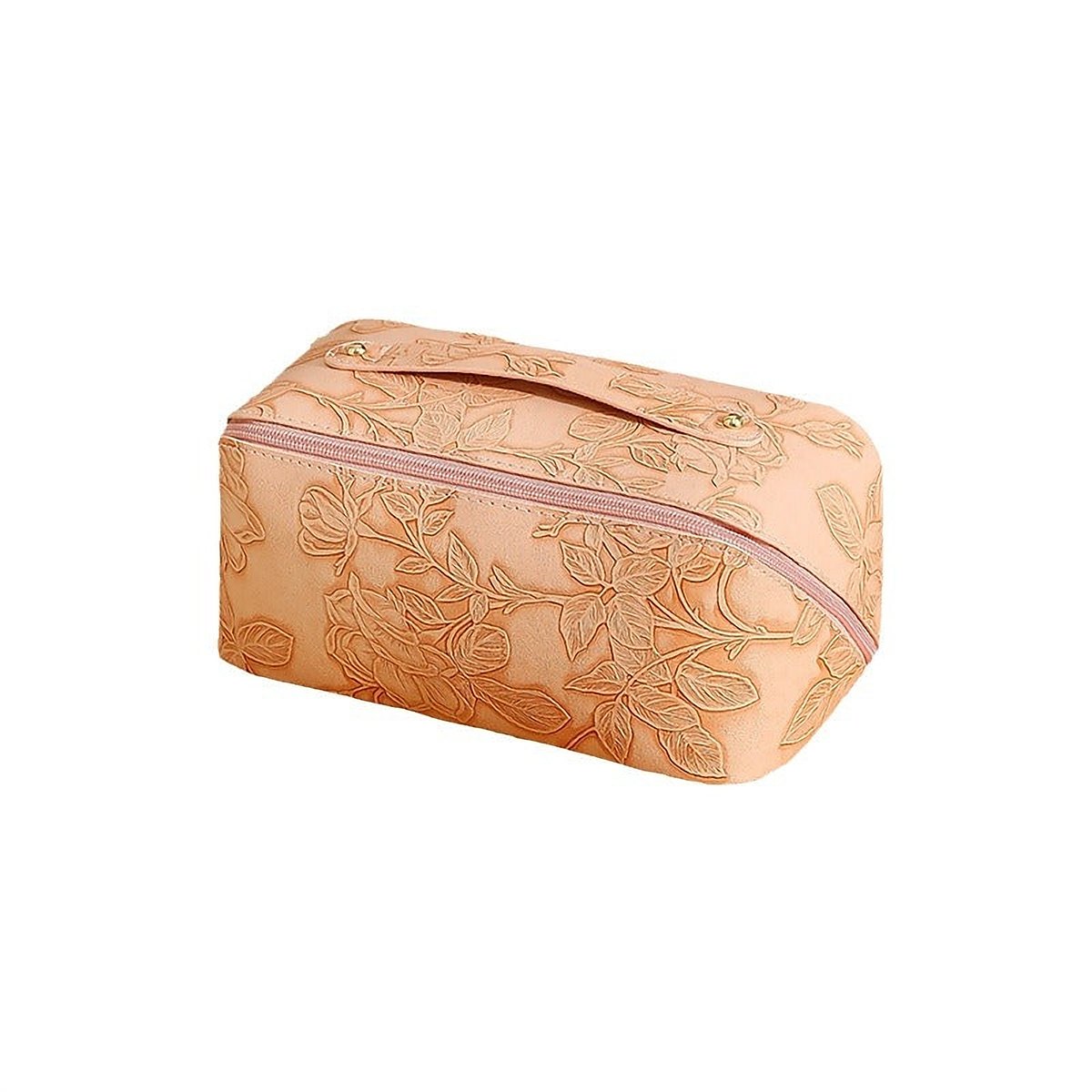 Uma Embossed Vegan Leather Cosmetic Pouch – view 4