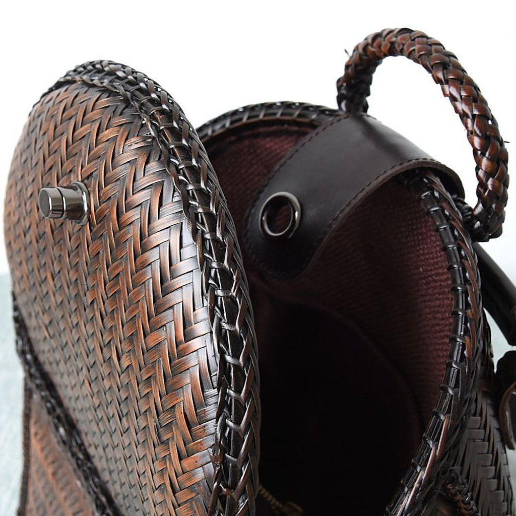 Kinsale Woven Cowhide Travel Backpack – view 2