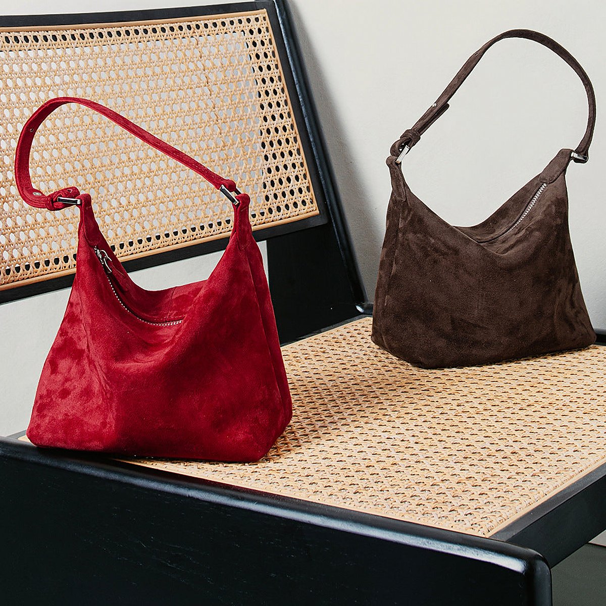 Dalia Suede Hobo Shoulder Bag – view 6