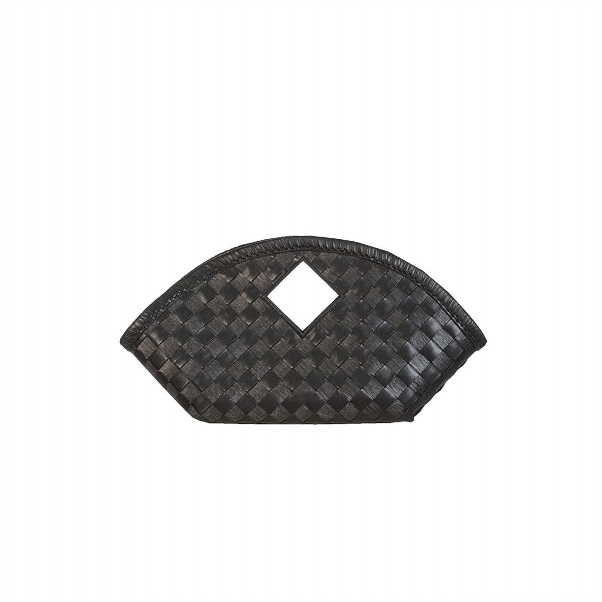 Noir Woven Shoulder Tote – view 4