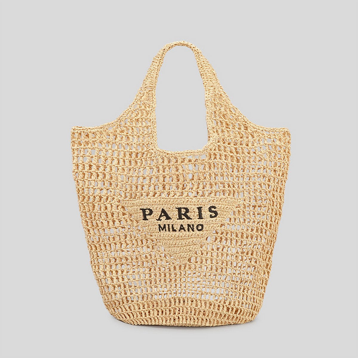 Ischia Hollow-Woven Cotton Linen Tote – view 1