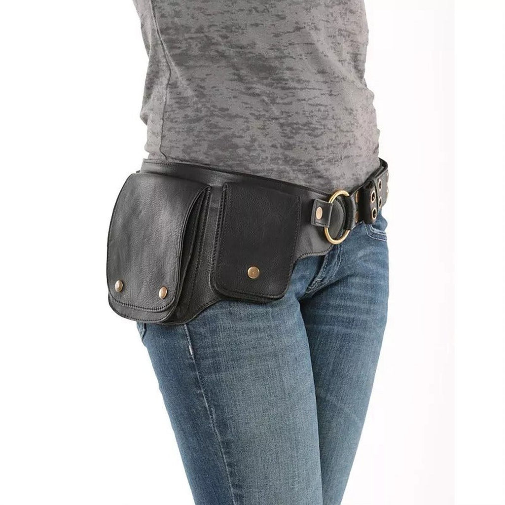Zephyr Vegan Leather Flap Belt Bag – view 4