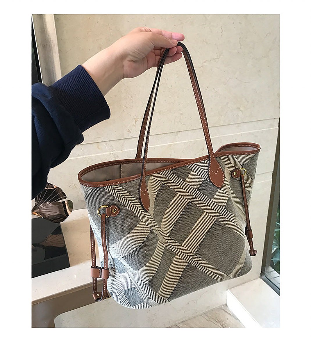 Umbra Genuine Leather Bucket Bag – view 5