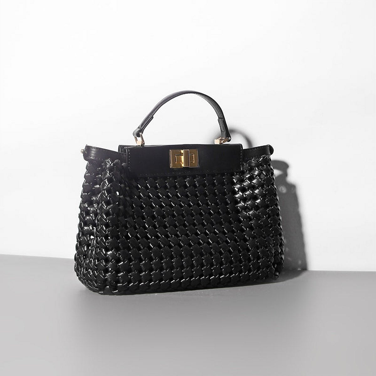 Livia Cutout Leather Shoulder Bag – view 3