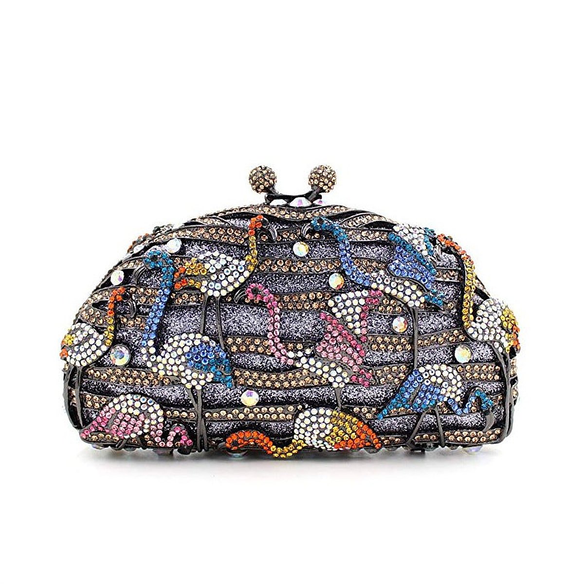 Empress Jewelled Metal Clutch – view 2