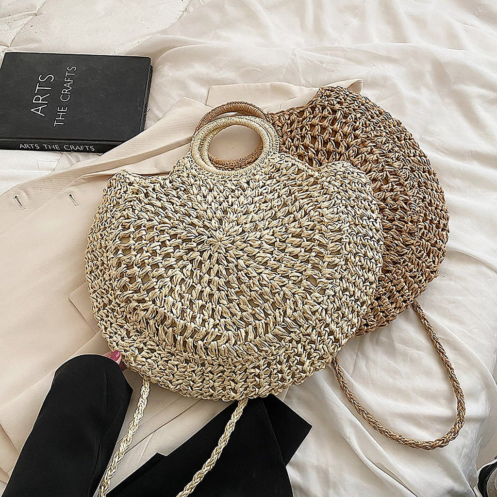 Saffron Woven Straw Shoulder Bag – view 6
