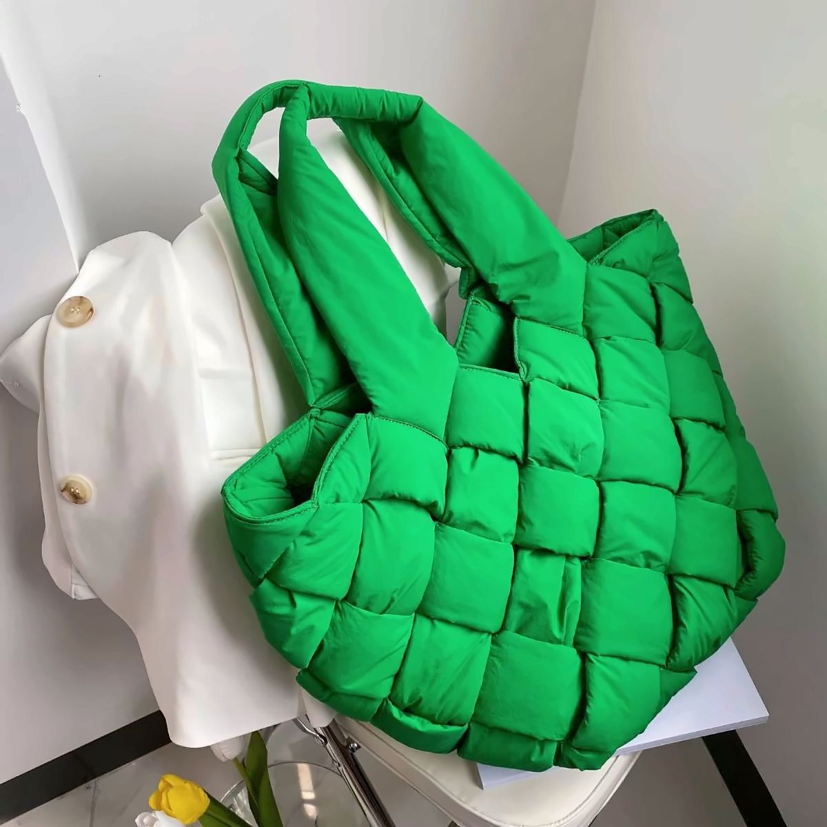 Cloud Quilted Puffer Tote – view 5