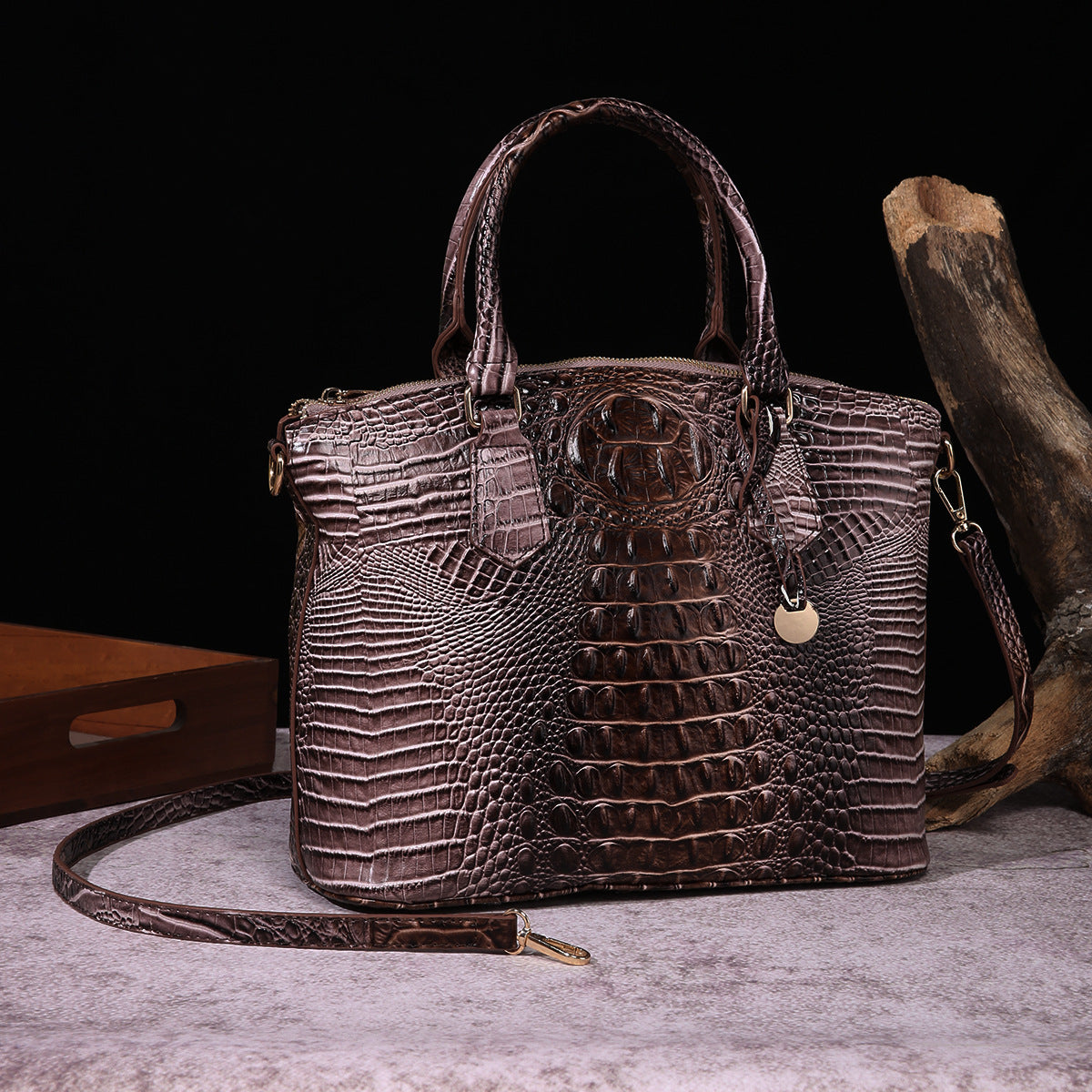 Rialto Croc-Effect Vegan Leather Crossbody Bag – view 25