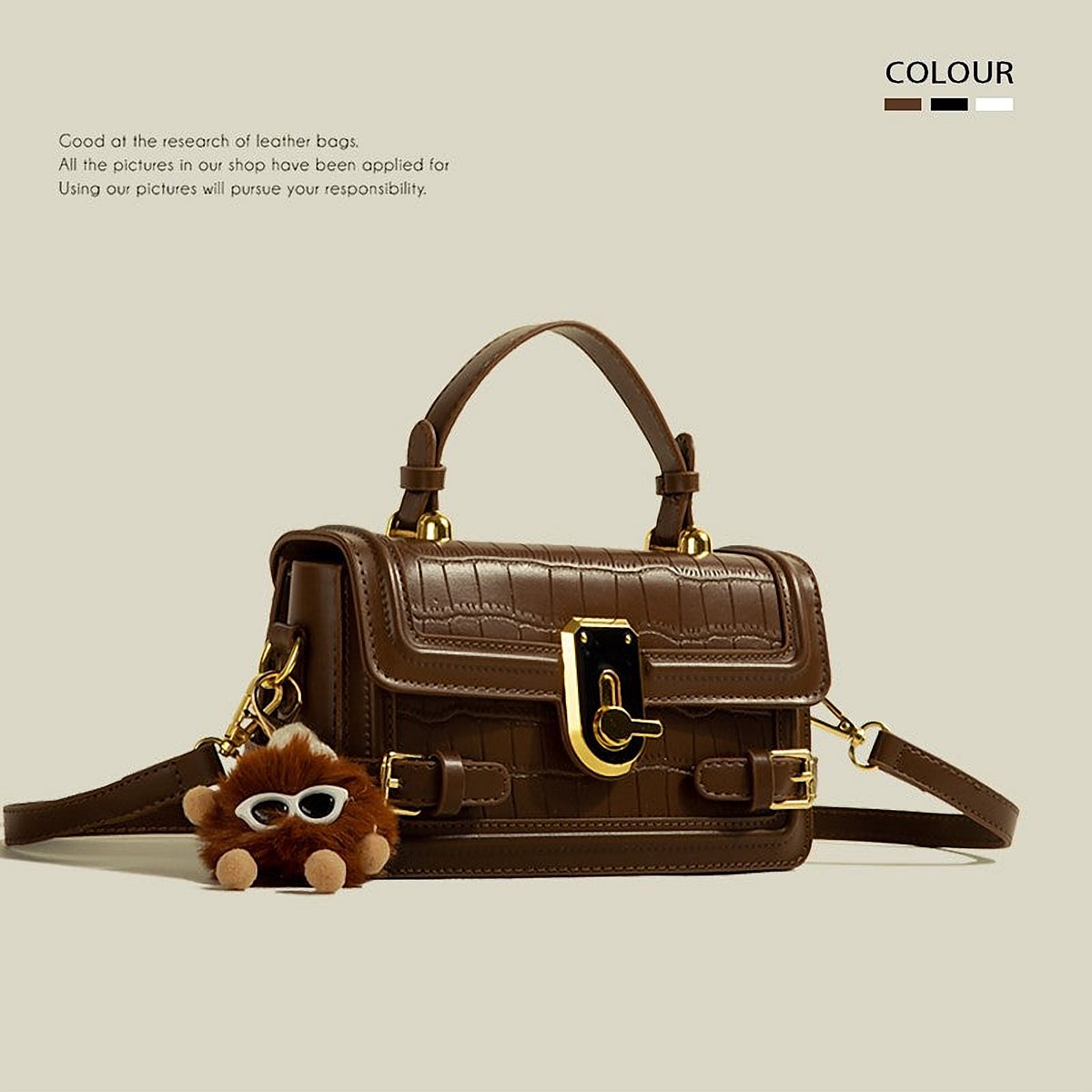 Ronda Textured Vegan Leather Crossbody Bag – view 5
